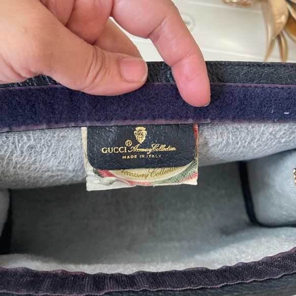 Authentic Gucci vintage web sherry line clutch bag 89.01.001 (D7133) - Picture 12 of 14